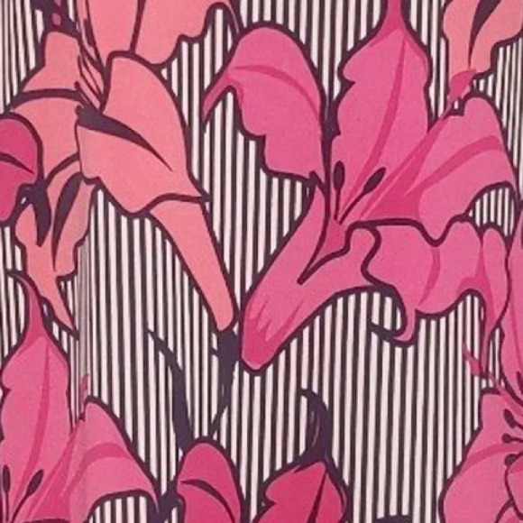 Laundry by Shelli Segal Pink Floral Jersey Sheath Midi Dress Size Medium M - Picture 4 of 4